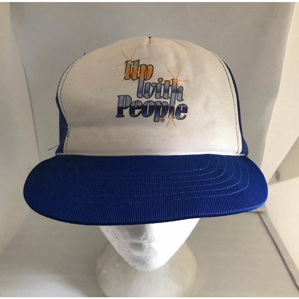 Vintage up with people Trucker Snapback hat adjustable 1990s